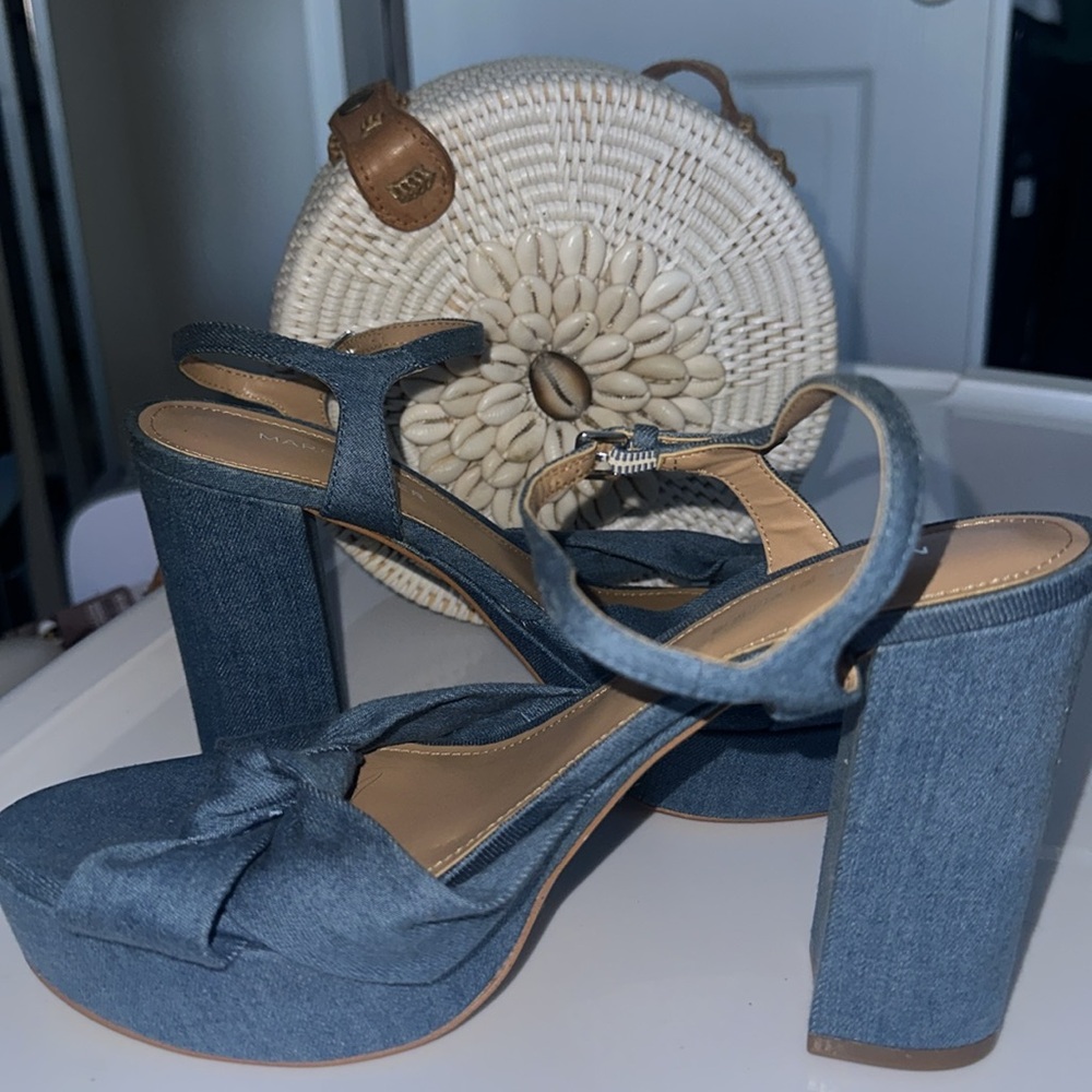 Demin Platform Sandals